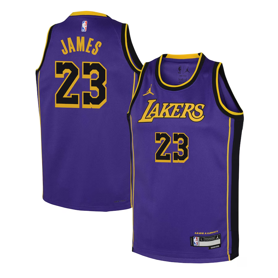 Unisex Jordan Brand LeBron James Purple Los Angeles Lakers Swingman Jersey - Statement Edition - US Audit Testing