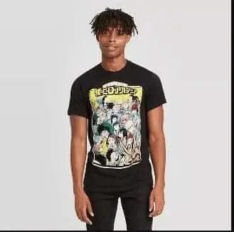 Men's My Hero Academia Short Sleeve Graphic Crewneck T-Shirt - US Audit Testing