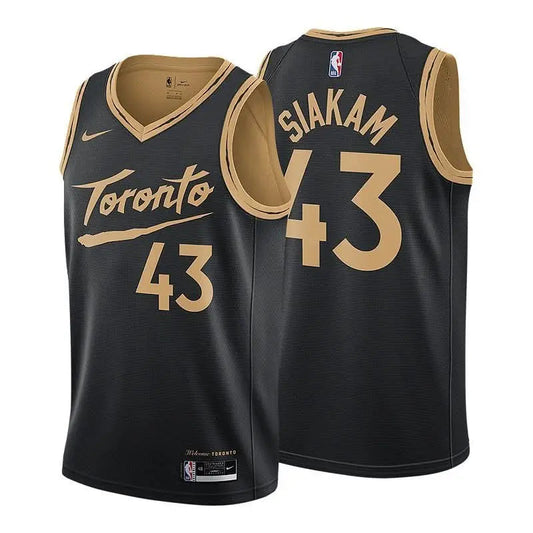 Men's Toronto Raptors Pascal Siakam Fanatics Branded Black 2021/22 Fast Break Replica Jersey - City Edition
